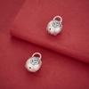 Пендент-монета из стерлингового серебра 999 пробы, ретро, золотисто-медная, для самостоятельного изготовления бус и плетения украшений