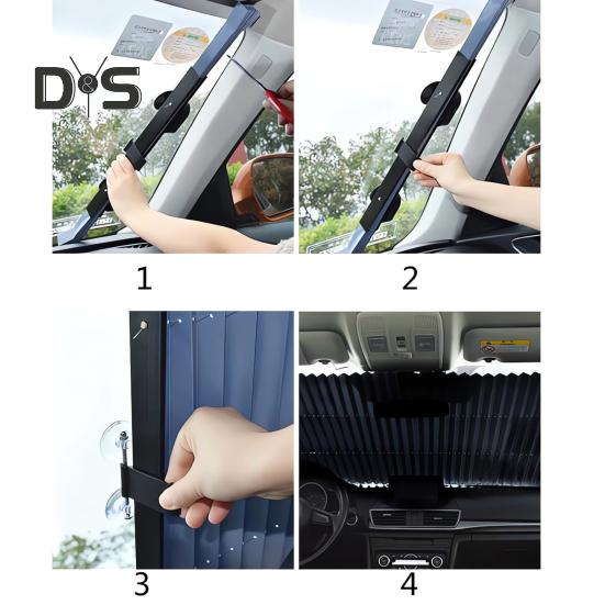 Автомобильная выдвижная штора, идеальная защита от солнца, универсальный солнцезащитный козырек широкого применения для всех транспортных средств