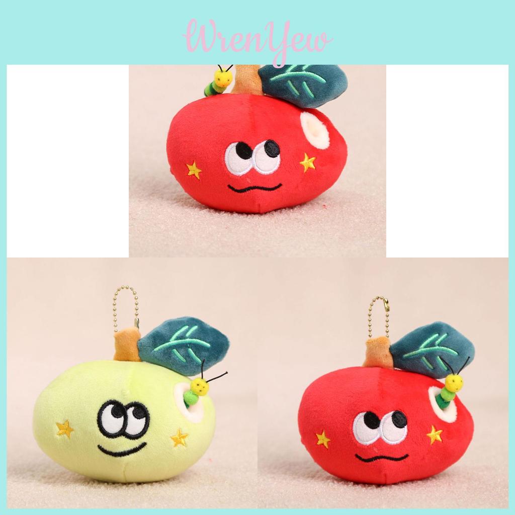 Cute Fruit Plush Doll With Short Pile Fabric For Bag Decor And Gifts