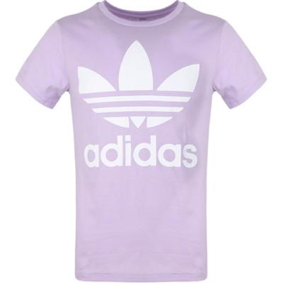 adidas Оригинальная футболка TREFOIL TEE Фиолетовая Подростки DV2908