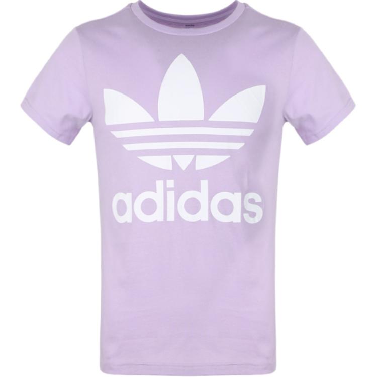 adidas Оригинальная футболка TREFOIL TEE Фиолетовая Подростки DV2908