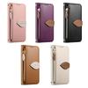Leaf Buckle Flip Zipper Wallet Cards Solt Leather Case for Google Pixel 11 Pro Fold Shockproof Comfortable Grip Book Stand Cover