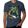 Psychedelic Caucasian Shepherd Dog By Robert Phelps Tshirt Dry Fit Running Short Sleeve Top Tshirt