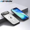 KEYSION Противоударный прозрачный чехол для MagSafe для iPhone 17 Air HD Прозрачный ТПУ+ПК Магнитная беспроводная зарядка Задняя крышка для телефона