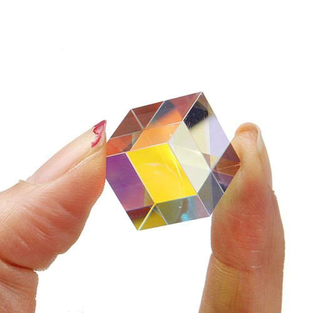 Sun Catcher Mixing Color Cube Funny Rainbow Crystal Cubes  Educational Gifts