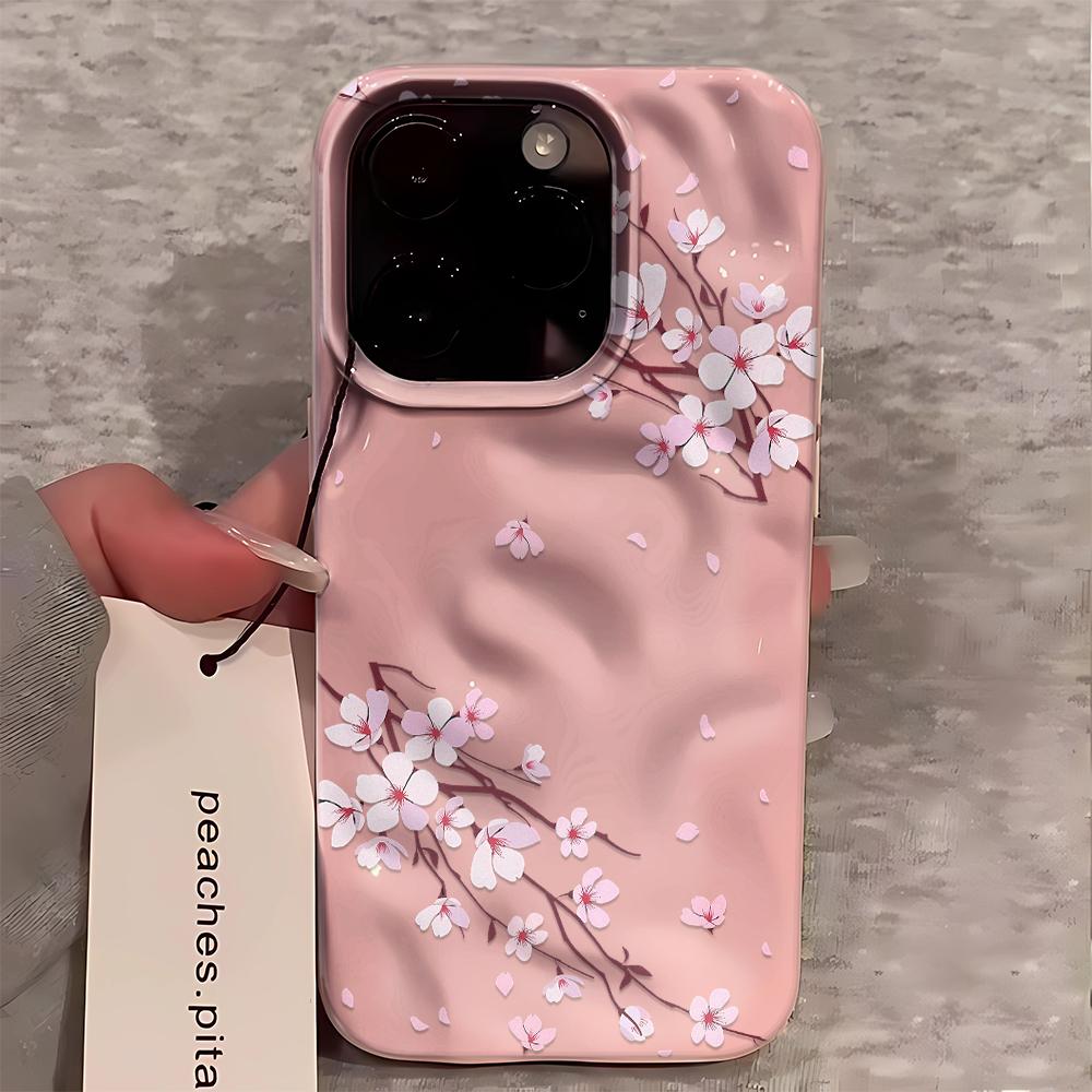Классический чехол для телефона с узором сливовых цветов для iPhone 17 Air 16 15 14 Pro Plus 13 12 11 17 Pro Max, силиконовый, ударопрочный, мягкий чехол