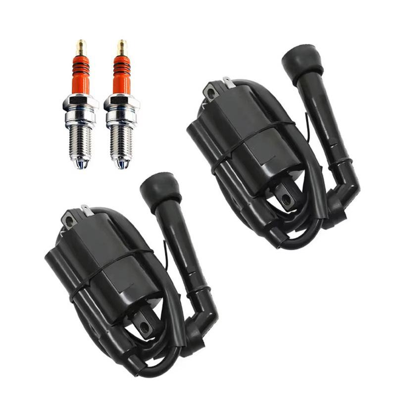For Suzuki VS700 86 87 VS750 88-91 VS800 92 93 94-04 2 Ignition Coil Spark Plug