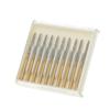 10Pcs Dental Endo-Z Burs Lab Drill Carbide Tungsten Steel Trim Finishing High Speed FG Endo-Z 21mm/25mm/28mm