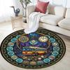 Automotive Glass Art Round Area Rug Under Office Chairs Bedroom Living Room Home Decor