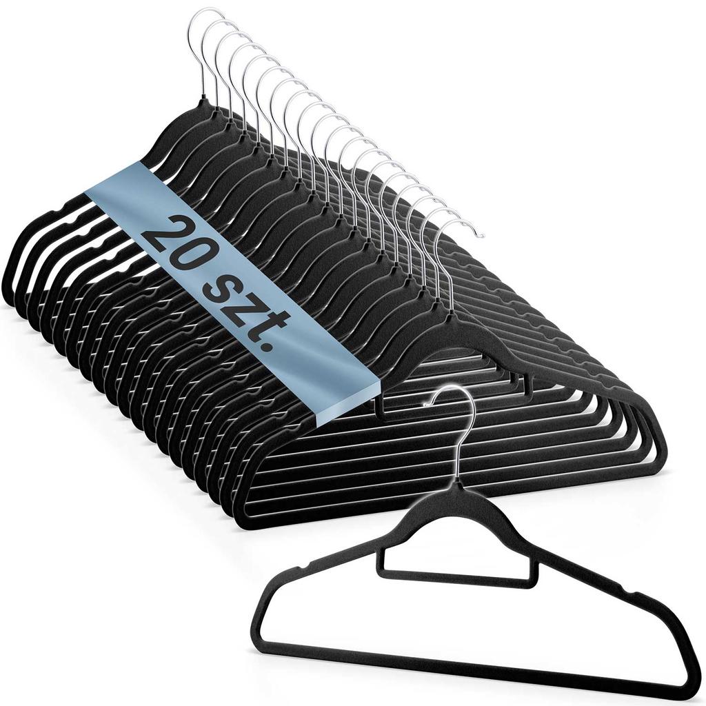 Velvet Clothes Hangers 20 Pcs Ms-859 Massido