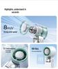 Portable USB Mini Fan with Digital Display, Long Battery Life, Foldable Design, and Strong Cooling for Outdoor Use.