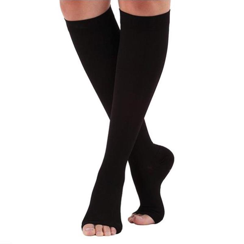 1Pair Compression Stockings For Varicose Veins Circulation Below The Knee