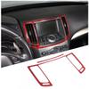 For Infiniti G37 Sedan Red Carbon Interior Center Air Vent Outlet Trim Cover