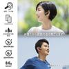 OHM AudioComm Беспроводные Одиночные с Микрофоном-Наушником и Bluetooth-Наушниками для Смартфона, Внутриканальные, С Заушиной, Легкие, Для Звонков, 5.1, Многоточечное Подключение, Черные,