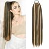 Synthetic Straight Ponytail With Elastic Band Ponytail Extension Wrap Around Heat Resistant Pony Tail For Women