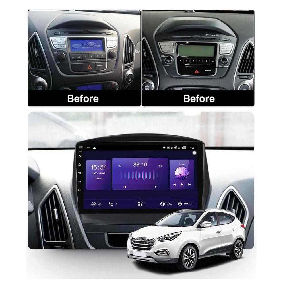 9 "Android автомобильное стерео радио для Hyundai IX35 Tucson 2 LM 2009-2015 автомобильный мультимедийный плеер DVD колонки головное устройство аудио WIFI 1 + 16 ГБ