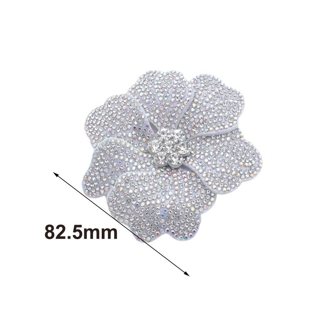 3D Rhinestone Flower Patches Sparkling Sew-On Applique New Jewelry Accessories Sewing Supplies