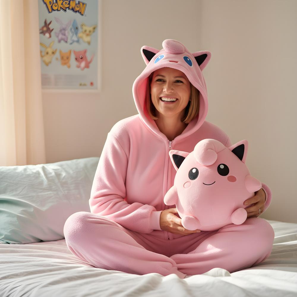 Onesie Kigurumi Pajamas Pokemon Jigglypuff Costume : 175 - 185Cm