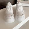 Классические белые туфли на платформе Женская обувь Ins Модные весенние туфли на платформе Elevator Wild Sneaker Повседневные кроссовки