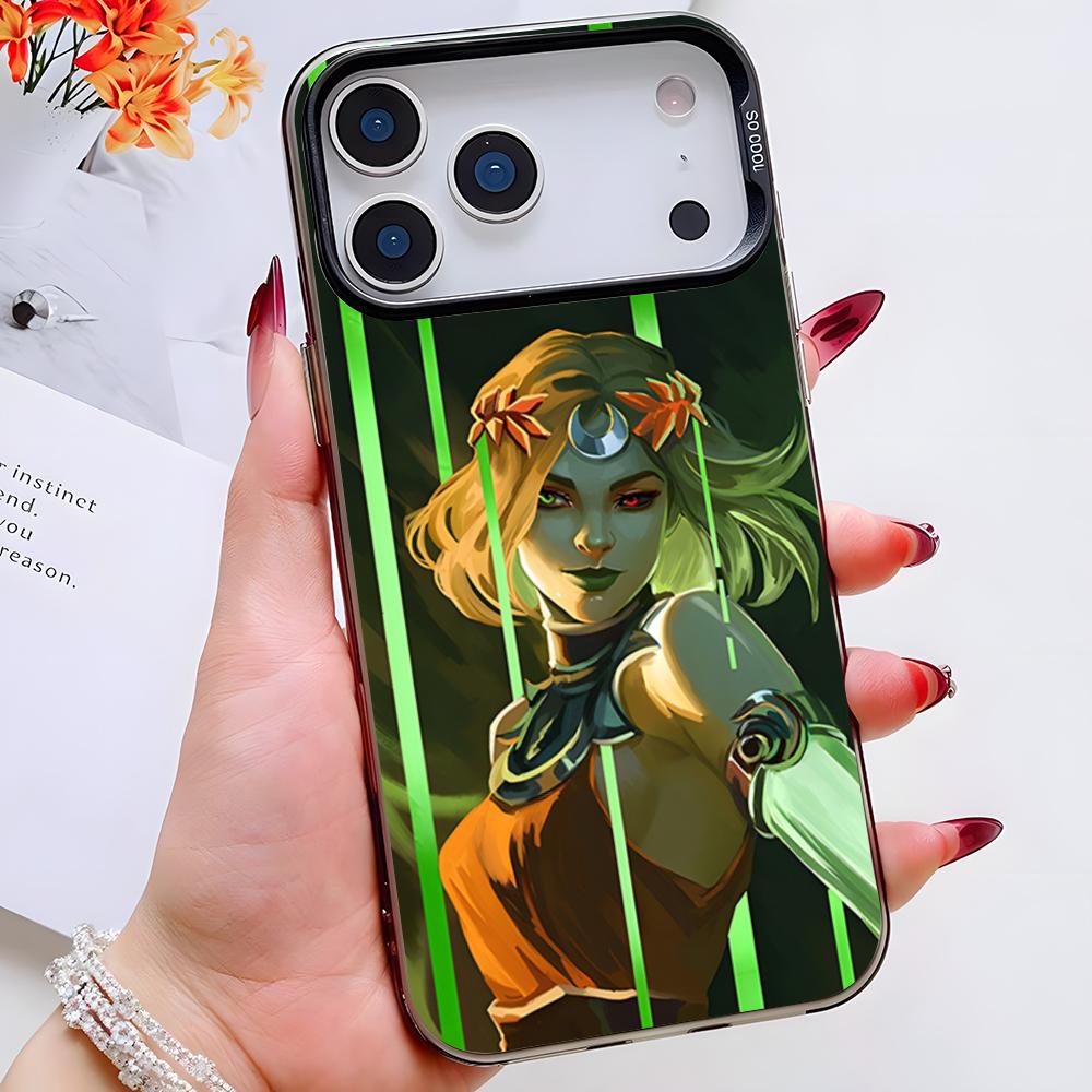 Игровой чехол для телефона H-Hades Ii Для IPhone 17 Pro Max 16 Pro Max 15 14 13 11 12 Mini Xs X Xr 7 8 Plus Se Цвет Серебристый Чехол
