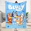 Bluey Friends Adventure Blanket Durable Comfort Suitable for Sofa Livingroom Picnics Four Seasons Multipurpose Warmthful Decor