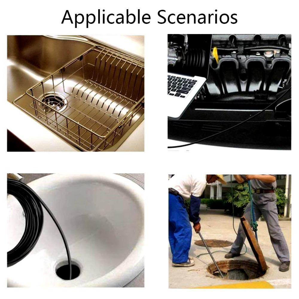 Эндоскоп 0.3МП Эндоскоп 3 в 1 Эндоскоп с регулируемыми светодиодами 1 метр