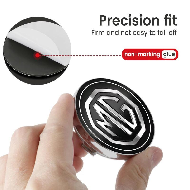 For MG 4pcs 60mm Car Wheel Center Cover Hub Cap Auto Decoration Accessories GT 3 5 6 7 GS Pilot HS ZS Q7