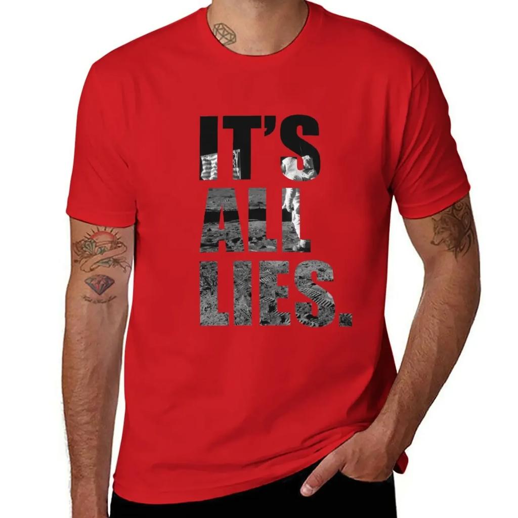IT'S ALL LIES T-Shirt boys whites customs design your own men t shirt