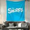 Smurfs Blue Adventure Threepiece Set 1 Duvet Cover 2 Pillowcase Without Core Soft And Comfortable Bedding Set Christmas Birthday Gift