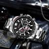 Роскошные деловые многофункциональные мужские часы кварцевые хронографы классические модные светящиеся наручные часы Reloj Hombre