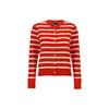 Polo Color Block Striped Logo Вышитый длинный рукав вязаный свитер женский свитер 211891885-003