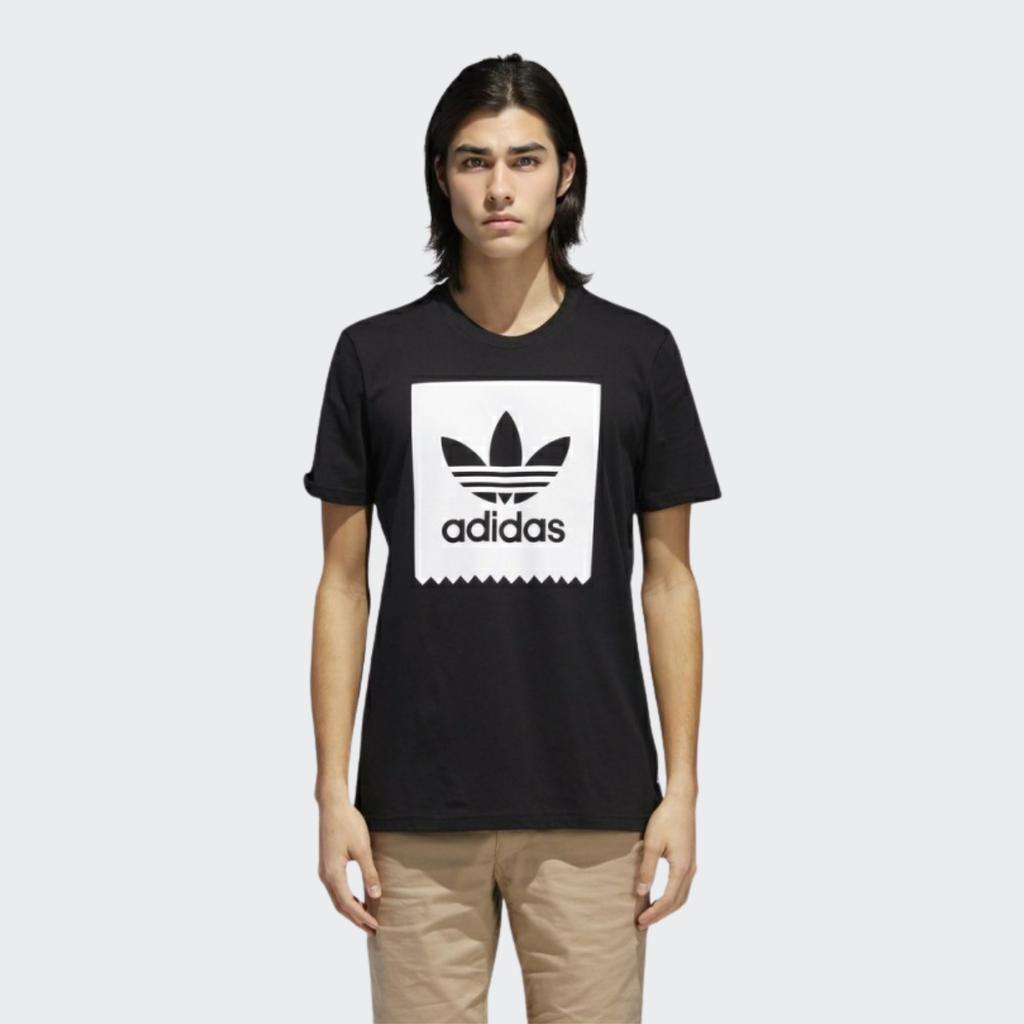 Adidas Originals Trefoil Logo Crew Neck Sports Short Sleeve T-Shirt Men Tops Black CW2339