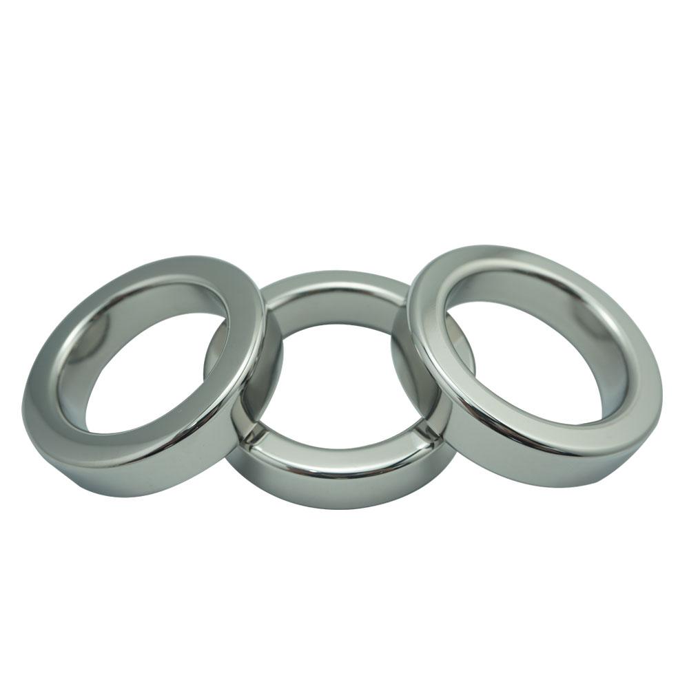 Диаметр 38/41/44/47 мм, толщина 9 мм, мужское кольцо на член из нержавеющей стали, металлическое кольцо для пениса, металлический замок, яички, секс-игрушка для мужчин
