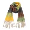 Ladies' Circular Yarn, Coarse Tassel, Gradually Changing Color Scarf, Shawl