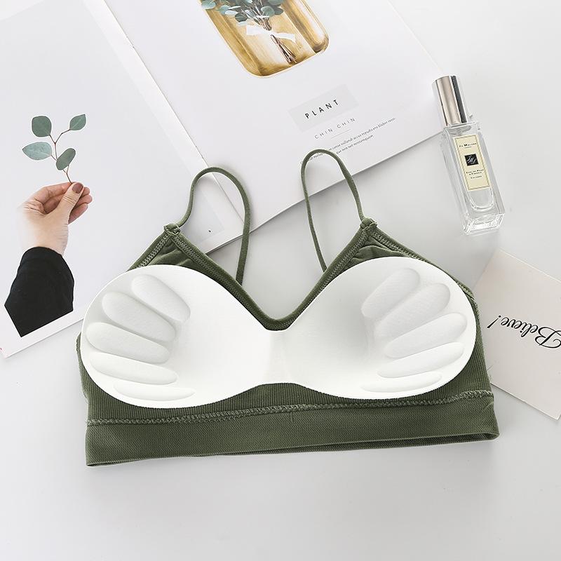 Женский бюстгальтер с подкладкой на спине U-образной формы, бюстгальтер для сна, нижнее белье, спортивный бюстгальтер для фитнеса, йоги, жилет, топ без косточек