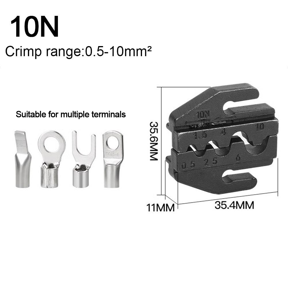 10WF/10A/103 Обжимные клещи Губки Черные Сменные матрицы Новые обжимные клеммы Слот для губок