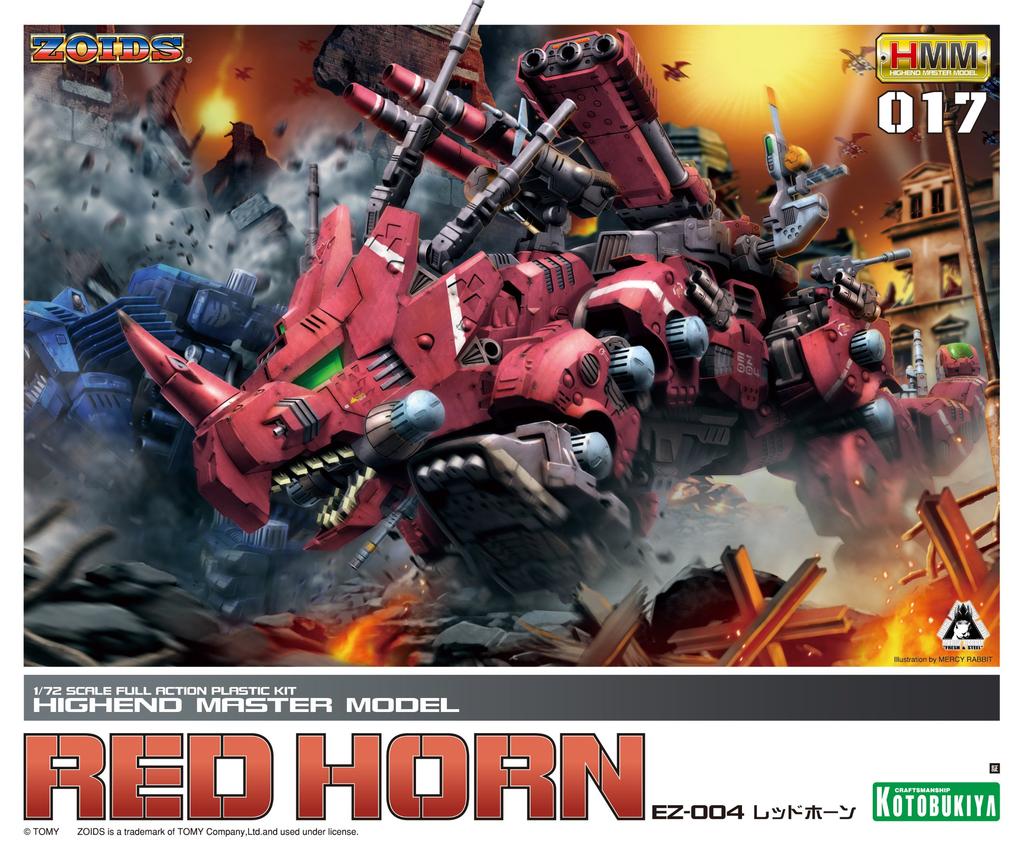 Kotobukiya ZOIDS EZ-004 Red Horn 1/72 Scale Plastic Kit