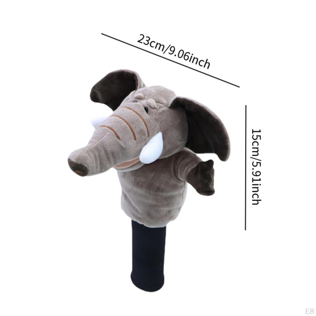 Мягкий чехол для головы клюшки для гольфа в виде животного из дерева, защитный чехол для защиты головы клюшки при транспортировке