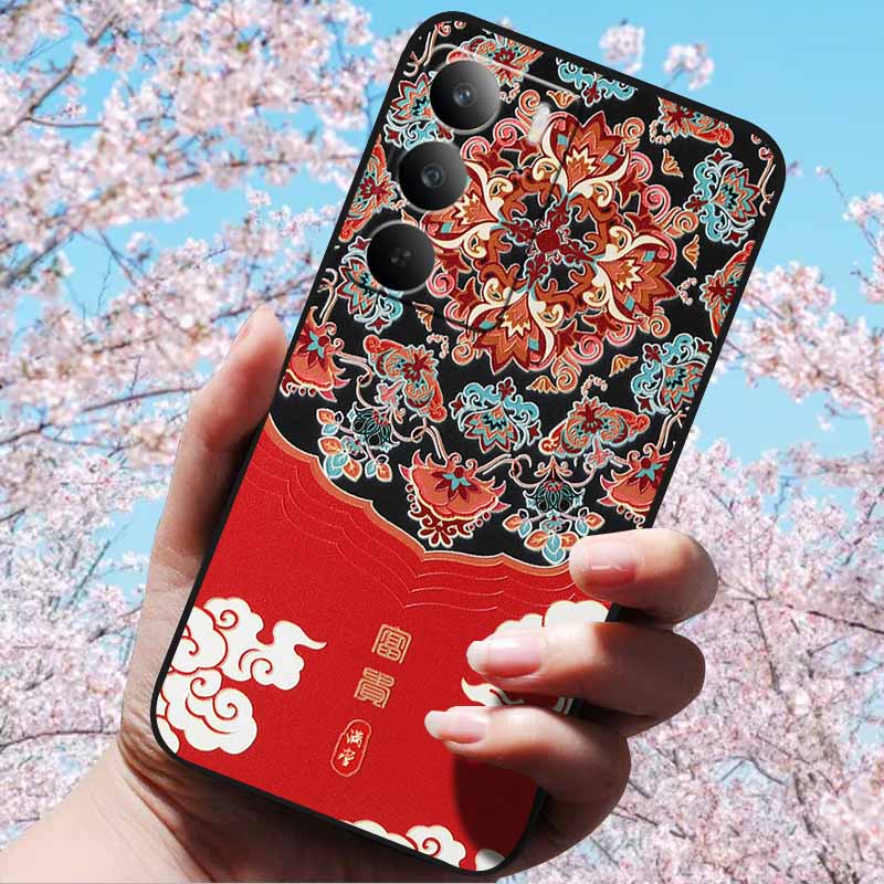 3D Рельефные Ретро Чехлы Для Realme C75 4G Мягкая Силиконовая Задняя Крышка Чехол Для Realme C75 4G 3D ТПУ Рельефные Чехлы 3D C75 c 75