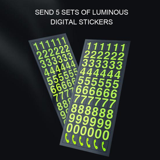 Ароматерапевтическая автомобильная карта временной остановки, парковочная карта, светящаяся табличка с номером телефона