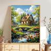 5d DIY Diamond Painting Cross Stitch Garden Cottage Scenery Diamond Embroidery Mosaic Full Round Drill Home Decor