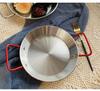 Испанский горшок из нержавеющей стали с двойной ручкой для морепродуктов, рисовая бытовая тарелка для пикника, горшок для корейской западной еды, поднос для закусок