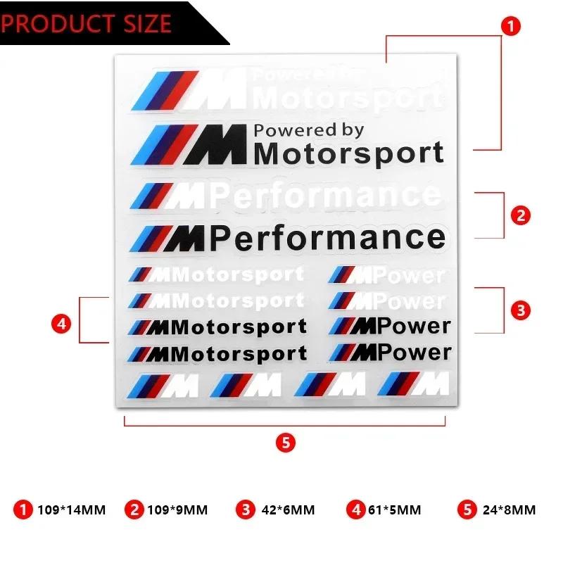 1 шт. Автомобильная наклейка M Performance Power Motorstport Для BMW M Наклейка X1 X3 X4 X5 X6 X7 e46 e90 f20 e60 e39 f10 f30 Автомобильные аксессуары