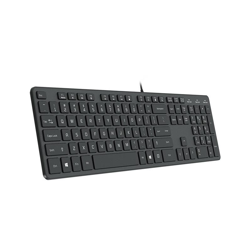 KB1430 Проводной бесшумный комплект клавиатуры и мыши - Ультратонкий дизайн для офиса и ноутбука