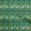 Cotton Flex Dark Green Fabric African Aztech Craft Projects Decor Fabric Printed By The Yard 40 Inch