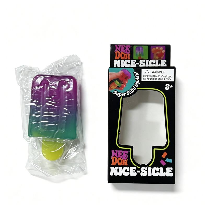 Schylling Needoh Nice-Sicle Игрушка-антистресс Сенсорная игрушка Пицца Мирный торт Рожок для мороженого Сжималка для снятия стресса Антитревожная игрушка для СДВГ Подарок