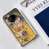 The Kiss Gustav Klimt Painting Silicone Case For iPhone 13 11 14 12 Pro Max X XR XS Max 6 7 8 Plus SE2 13 Mini Soft Cover