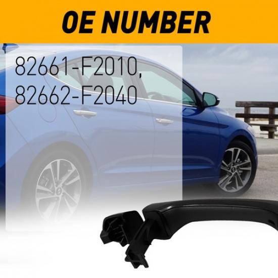 Front Rear Side LH RH Outside Door Handle For 2017- Hyundai Elantra Sedan