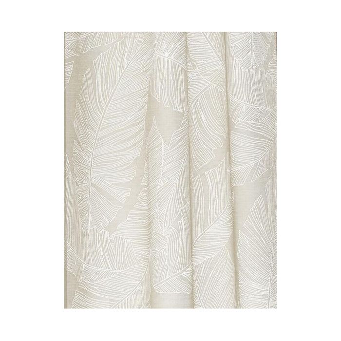 Rideaux à œillets "feuilles" 140 x 240 cm Atmosphéra - Lin