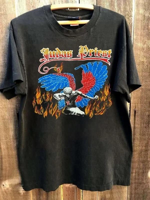 Vintage Judas Priest Sad Wings Of Destiny short sleeve shirt reprint Unisex T-Shirt